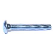 MIDWEST FASTENER 5/8"-11 x 4-1/2" Zinc Plated Grade 2 / A307 Steel Coarse Thread Carriage Bolts 25PK 01168